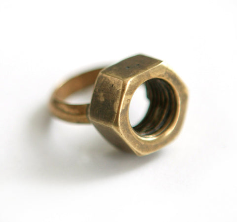 Nut Ring ~ Antique Brass