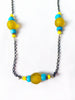 Vintage sunshine - african beads with brass